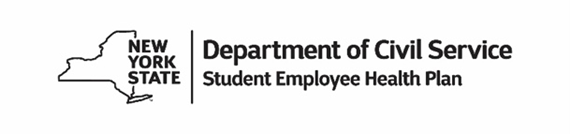 Logo for New York State Department of Civil Service - Student Employee Health Plan