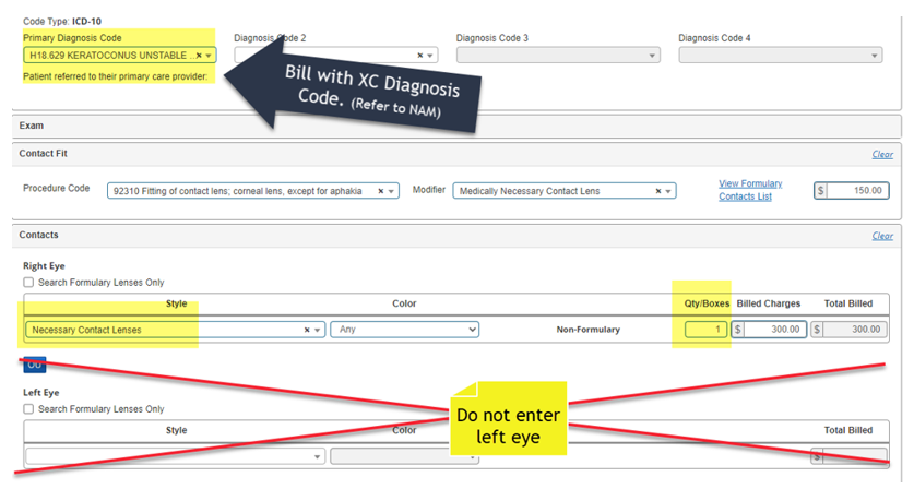 a screen image of an online order form.